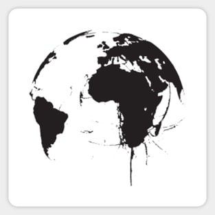 Brushstroke earth Sticker